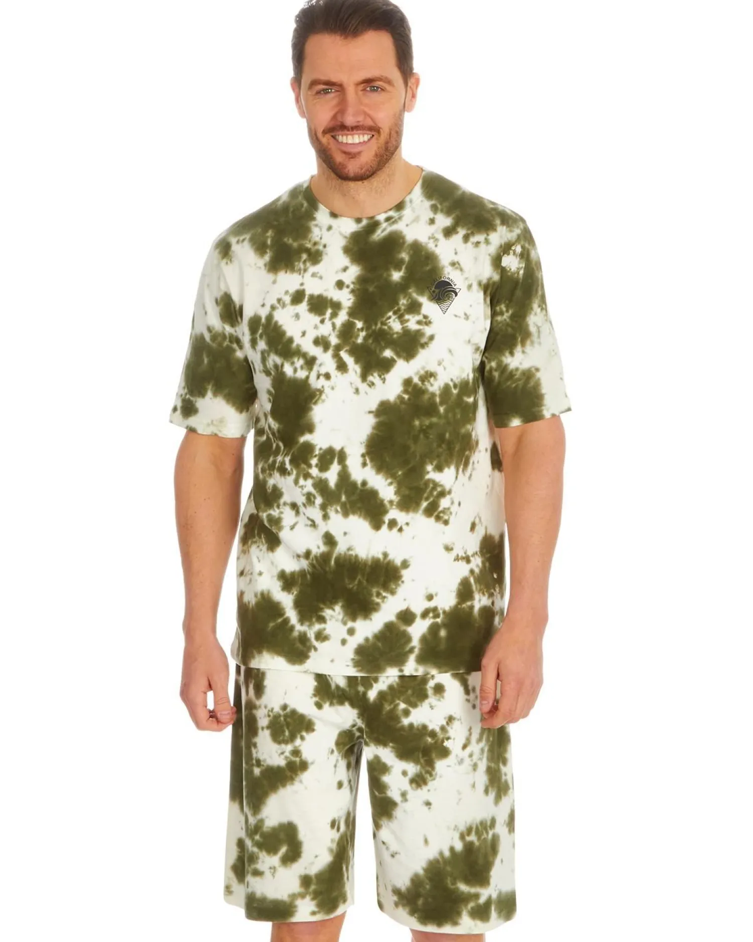 cargo_bay_mens_tie_dye_sh_1-1.webp Men Cargo Bay Mens Tie Dye Short Pyjamas - Khaki