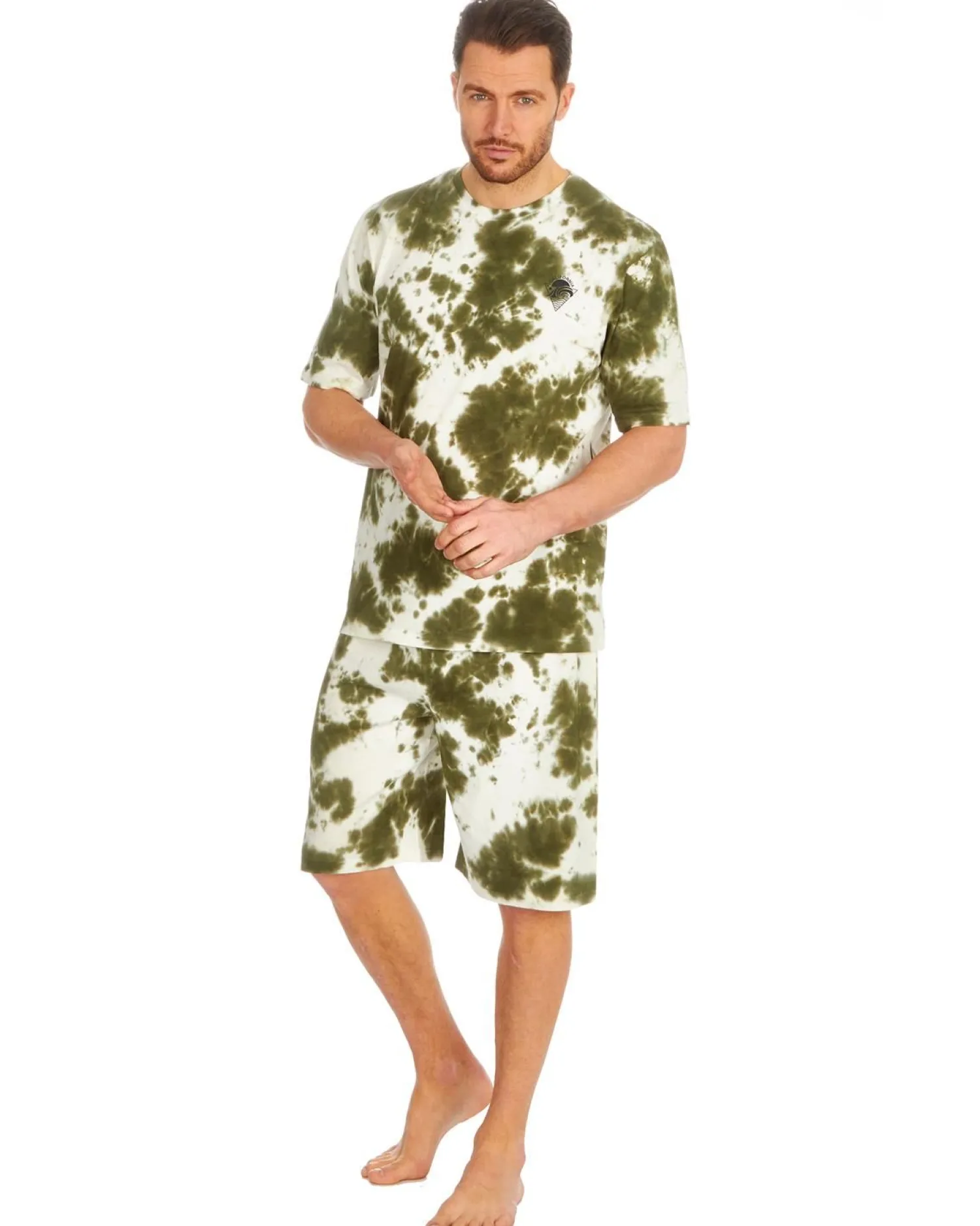cargo_bay_mens_tie_dye_sh_2-1.webp Men Cargo Bay Mens Tie Dye Short Pyjamas - Khaki