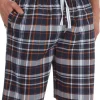 Men Cargo Bay Woven Check Lounge Shorts - Indigo