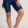 * Shorts & Skirts | Classic Shiny Lycra Cycling Shorts - Navy