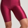 * Shorts & Skirts | Classic Shiny Lycra Cycling Shorts - Maroon