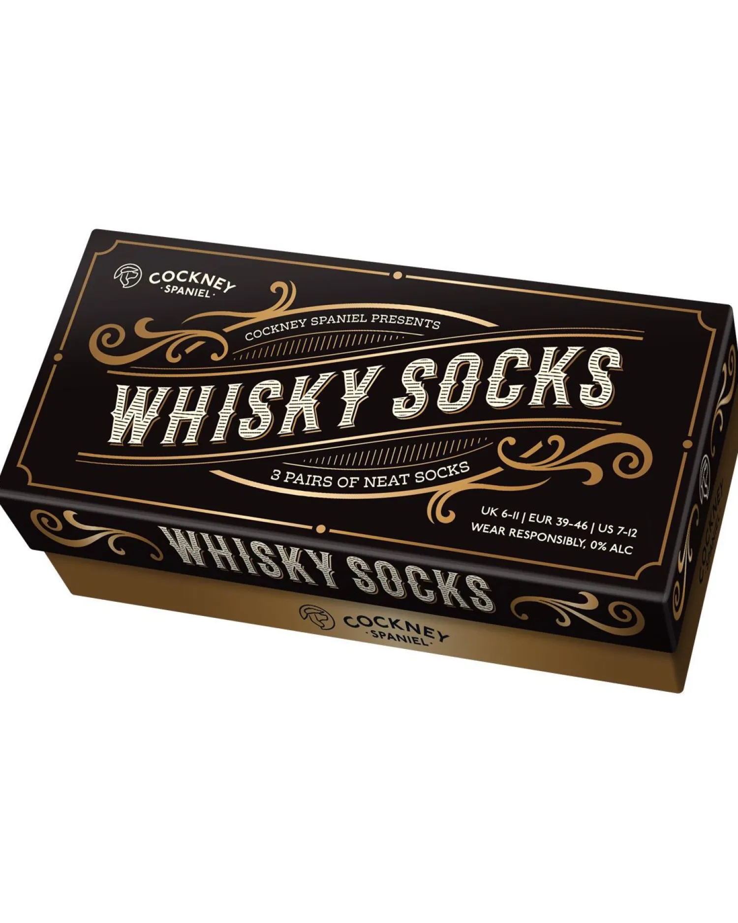 cockney_spaniel_whiskey_s_2.webp Men Cockney Spaniel Whiskey Socks Gift Box