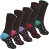 Cottonique Socks | 5 Pack Black Heart Socks