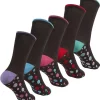 Cottonique Socks | 5 Pack Black Spot Socks