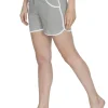 Cottonique Shorts & Skirts | Contrast Piping Lounge Shorts - Grey