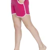 Cottonique Shorts & Skirts | Contrast Piping Lounge Shorts - Pink