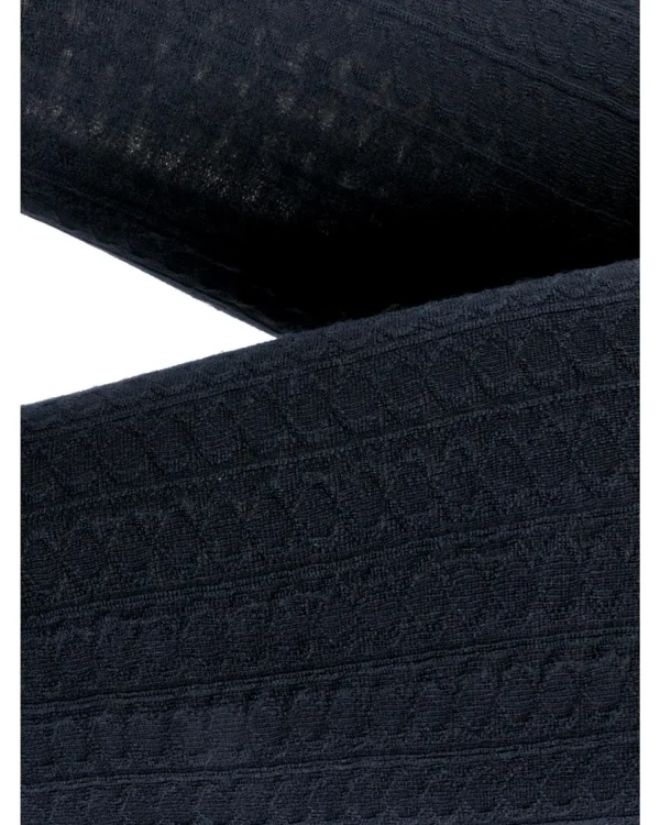 Couture Tights | Fashion Cable Fleece Tights - Black