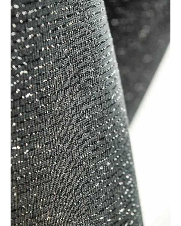 Couture Tights | Fashion Lurex Fleece Tights - Grey