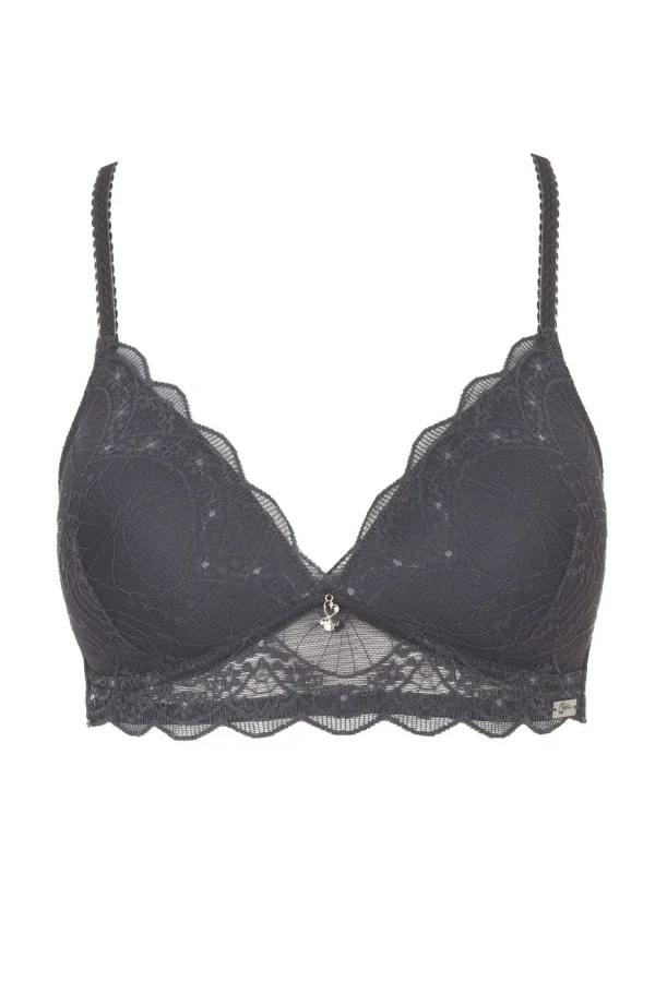 Naturana Bras | Cybele By Lace Moulded Bra - Anthracite