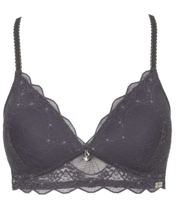 Naturana Bras | Cybele By Lace Moulded Bra - Anthracite