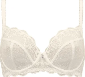 * Bras | Cybele By Naturana Sheer Lace Balcony Bra - Ivory