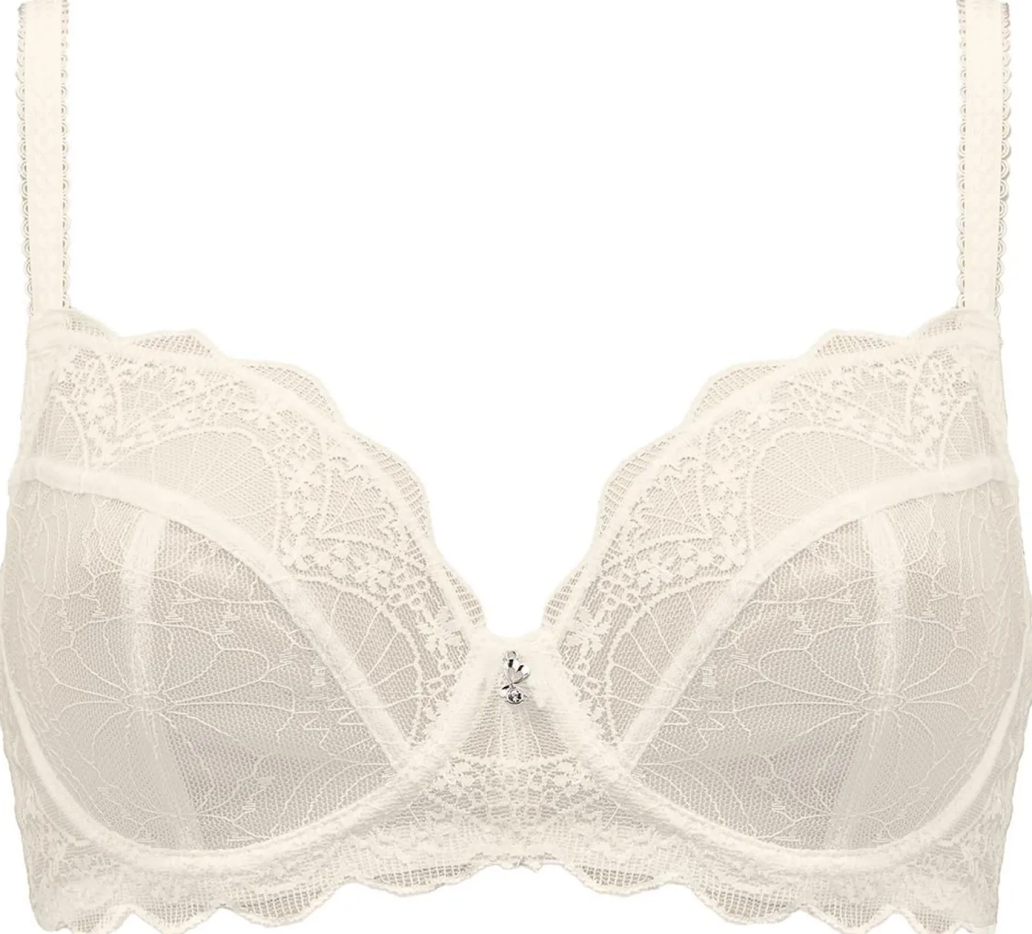 cybele_by_naturana_sheer__1.webp * Bras | Cybele By Naturana Sheer Lace Balcony Bra - Ivory