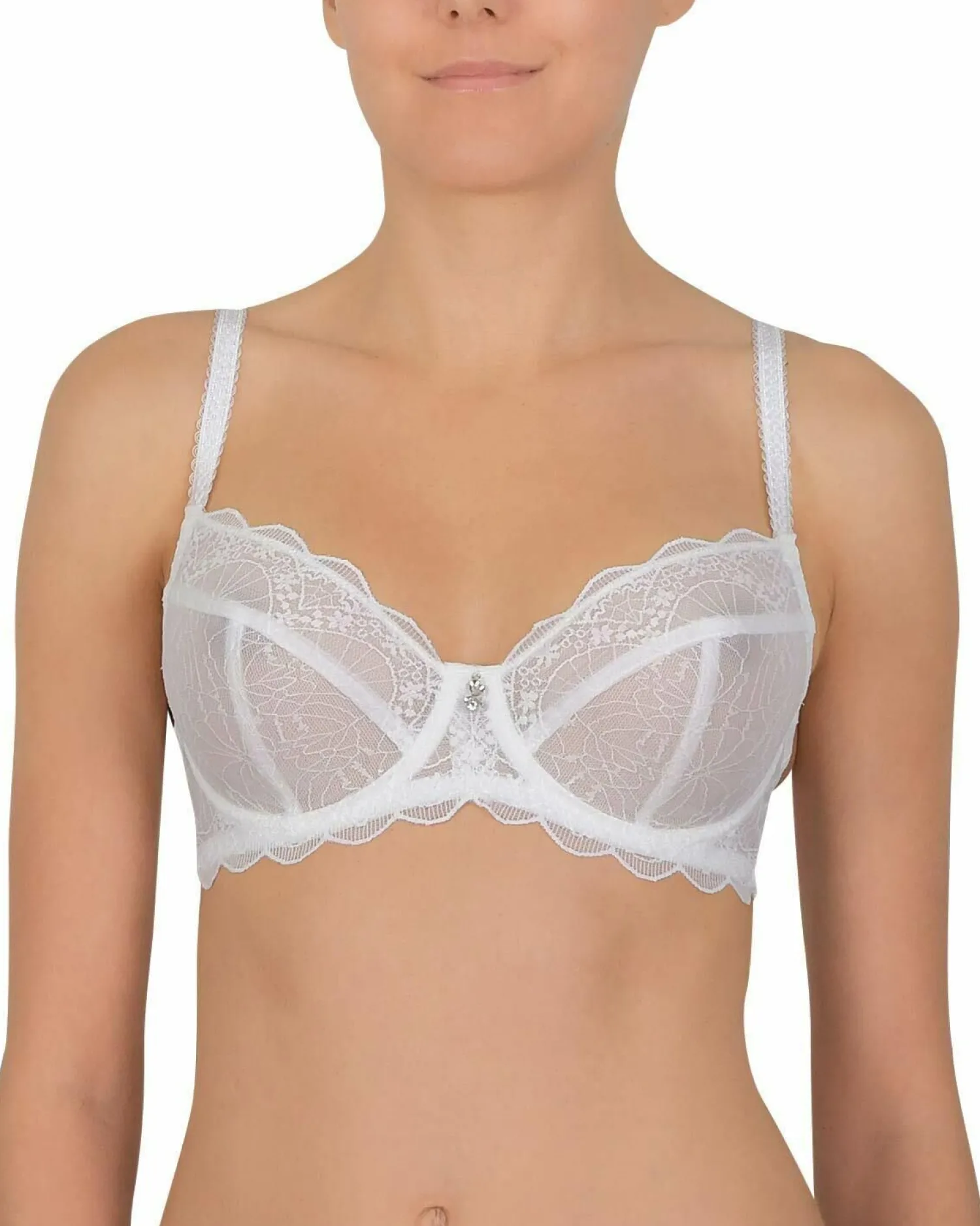 cybele_by_naturana_sheer__2.webp * Bras | Cybele By Naturana Sheer Lace Balcony Bra - Ivory