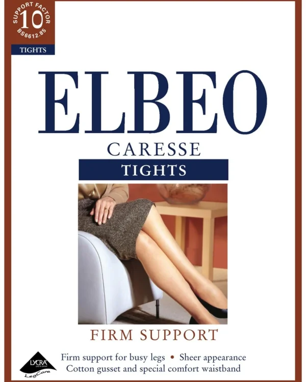 Elbeo Tights | Caresse Firm Support Tights - Cafe Creme