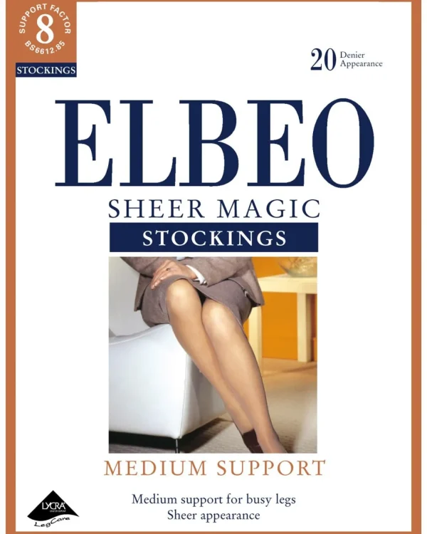 Elbeo Hold Ups & Stockings | Sheer Magic Medium Support Stockings - Haze
