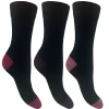 Flexitop Socks | 3 Pack Womens Bamboo Socks - Black