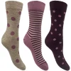 Flexitop Socks | 3 Pack Womens Bamboo Socks - Oat Spot
