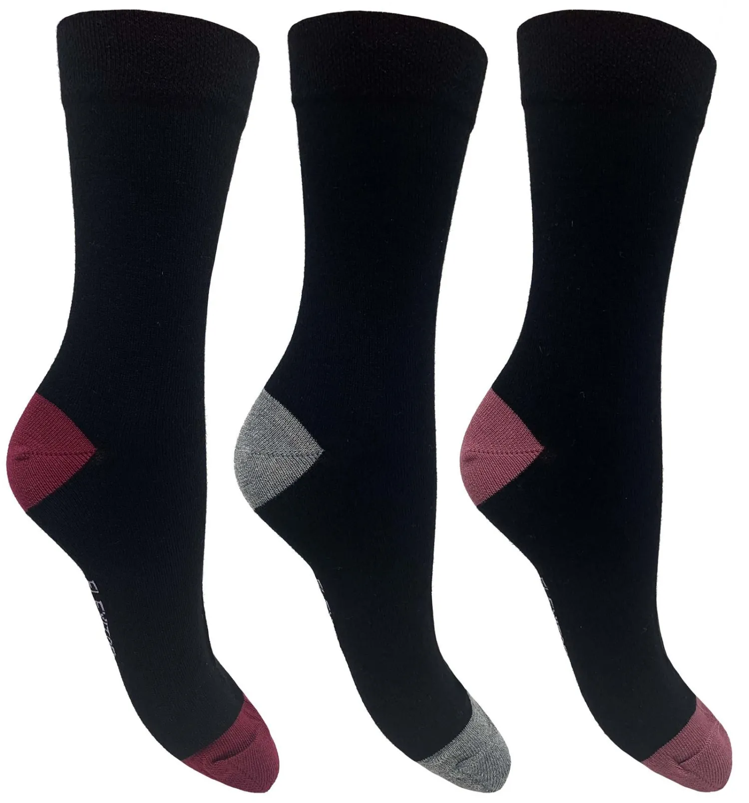 flexitop__pack_womens_bam_0.webp Flexitop Socks | 3 Pack Womens Bamboo Socks - Coloured Heel