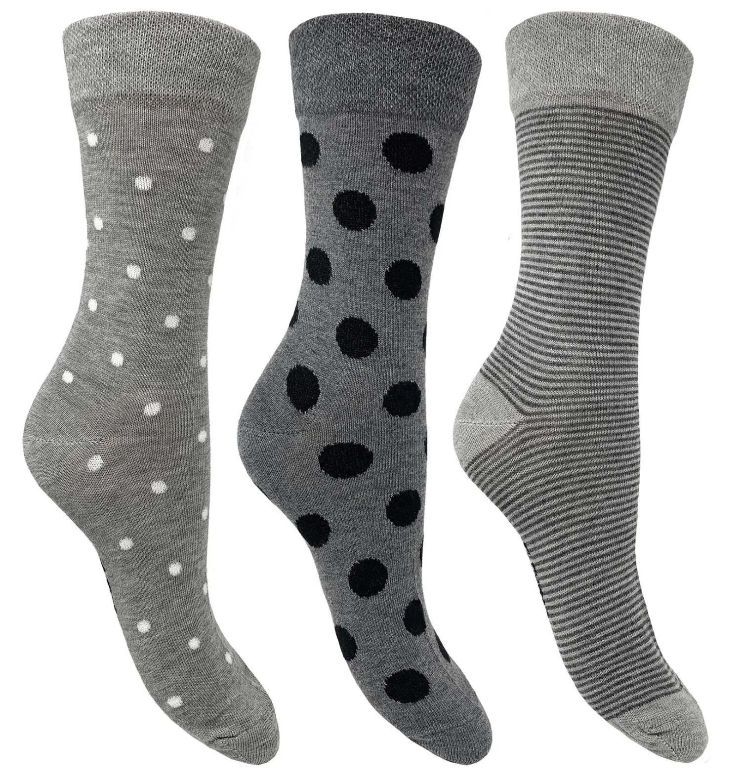 flexitop__pack_womens_bam_1-5.webp Flexitop Socks | 3 Pack Womens Bamboo Socks - Grey Spot