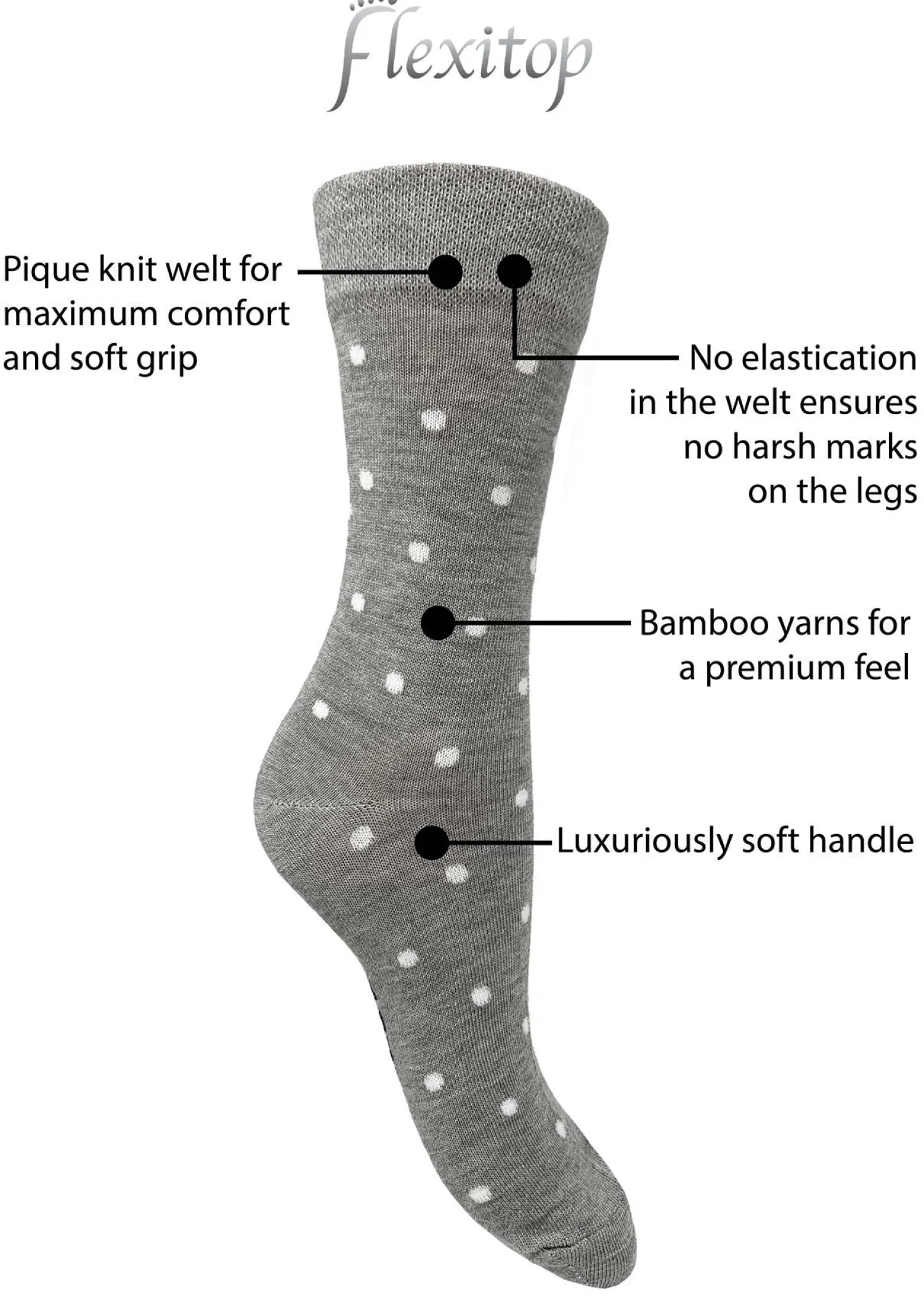 flexitop__pack_womens_bam_2-5.webp Flexitop Socks | 3 Pack Womens Bamboo Socks - Grey Spot