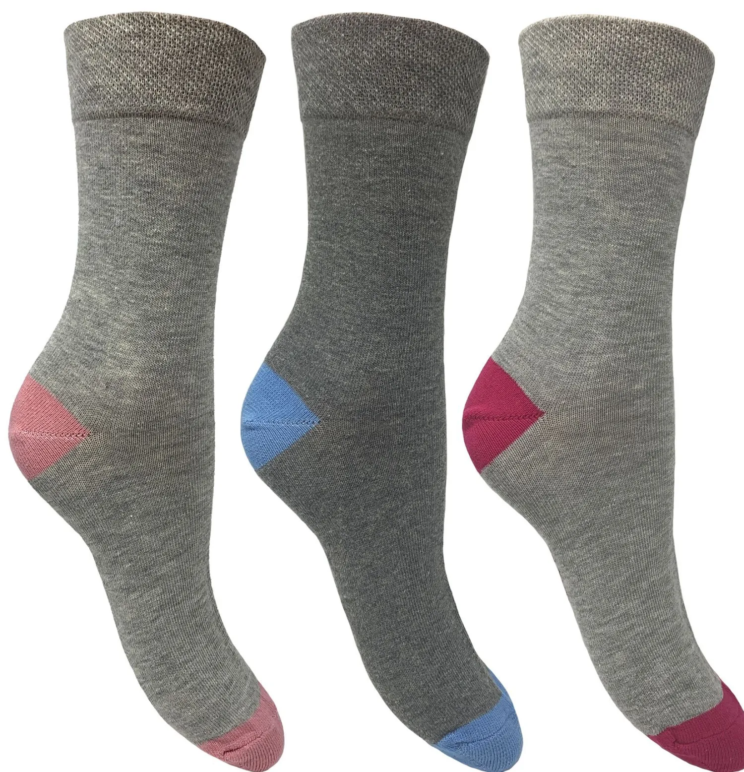 flexitop__pack_womens_cot_0-5.webp Flexitop Socks | 3 Pack Womens Cotton Rich Socks - Grey