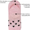 Flexitop Socks | 3 Pack Womens Invisible Liner Socks - Heart Mix