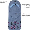 Flexitop Socks | 3 Pack Womens Invisible Liner Socks - Floral Mix