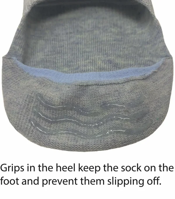 Flexitop Socks | 3 Pack Womens Invisible Liner Socks - Floral Mix