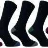 Men Flexitop Mens 5 Pack Dress Socks - Coloured Heel