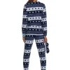 Follow That Dream Pyjamas | Fairisle Fleece Pyjamas - Navy