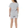 Kids Follow That Dream Girls Grey Cat Short Pyjamas