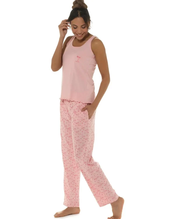 Follow That Dream Pyjamas | Pink Margarita Long Pyjamas