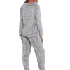 Follow That Dream Pyjamas | Zebra Print Fleece Pyjamas - Grey