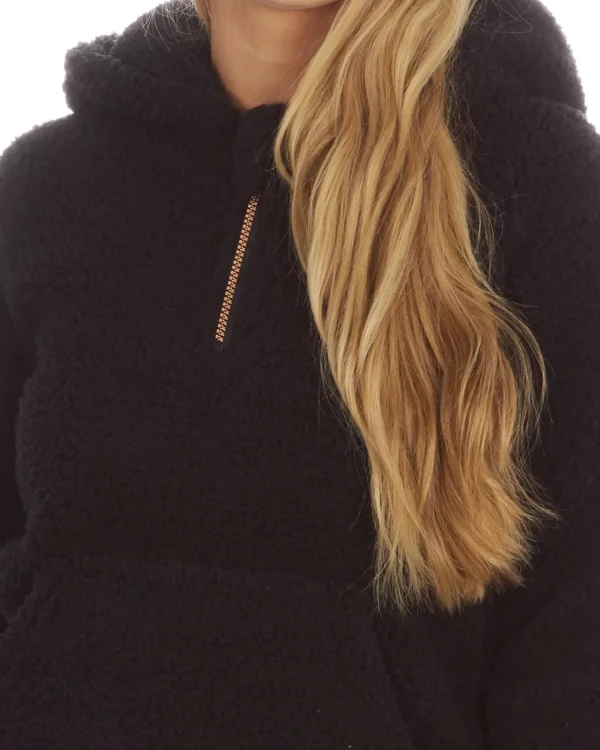 Forever Dreaming Loungewear | Borg Hoodie - Black