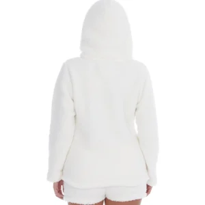 Forever Dreaming Loungewear | Borg Hoodie - Cream
