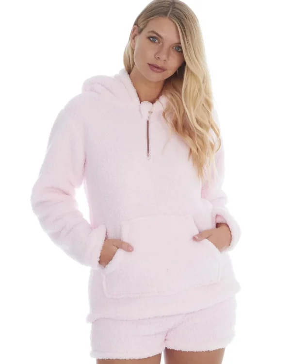 Forever Dreaming Loungewear | Borg Shorts - Pink