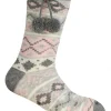 Forever Dreaming Socks | Fairisle Slipper Socks - Grey