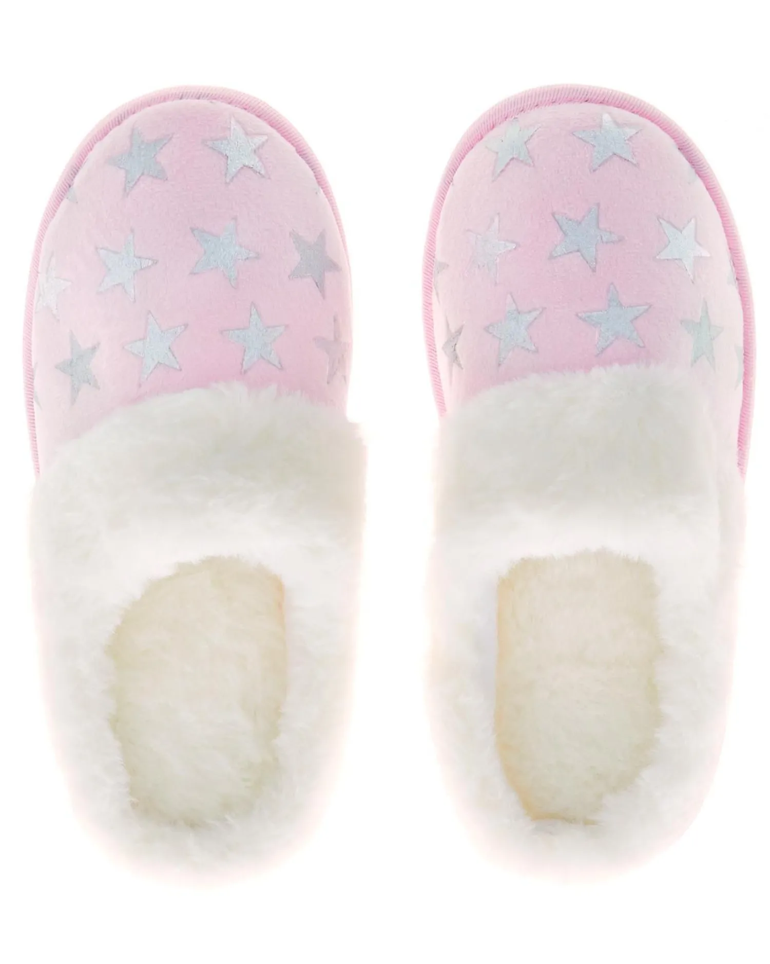 forever_dreaming_foil_sta_1.webp Forever Dreaming Slippers | Foil Star Slippers - Pink