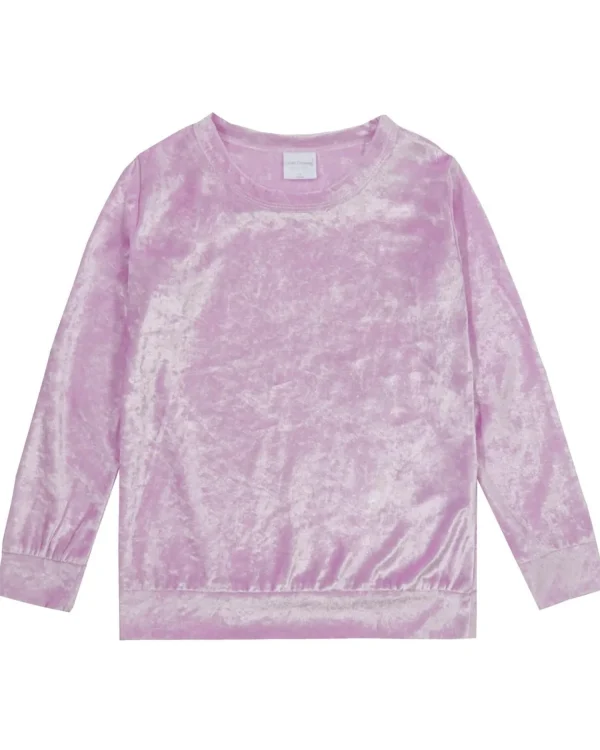 Kids Forever Dreaming Girls Velvet Lounge Set - Lilac