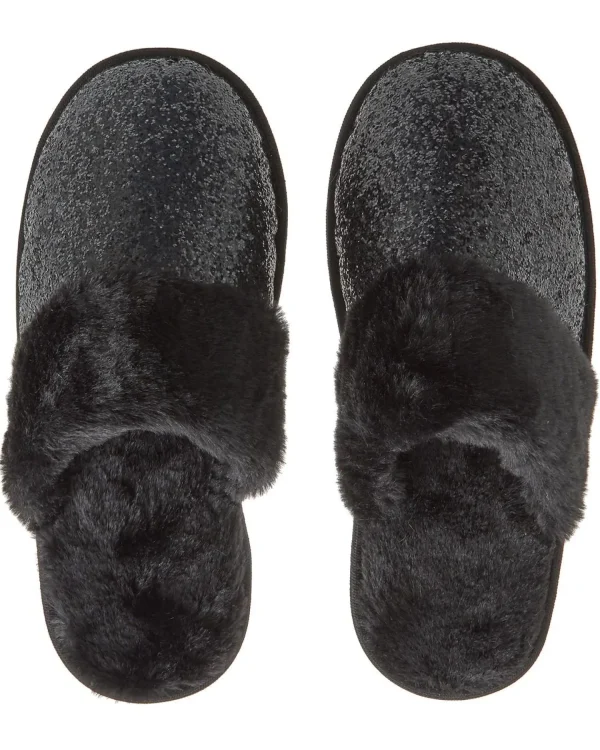 Forever Dreaming Slippers | Glitter Slippers - Black