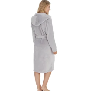Forever Dreaming Dressing Gowns | Hooded Dressing Gown - Grey