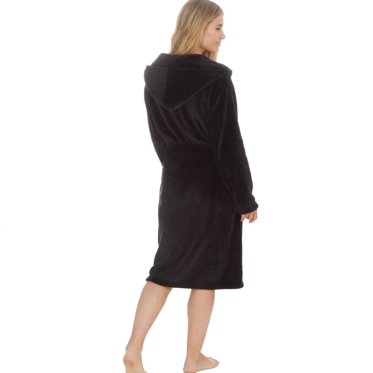 forever_dreaming_hooded_d_3.webp Forever Dreaming Dressing Gowns | Hooded Dressing Gown - Black