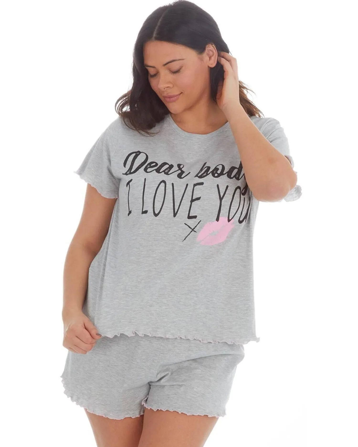 forever_dreaming_plus_siz_2-1.webp Forever Dreaming Pyjamas | Plus Size 'Dear Body' Short Pyjamas