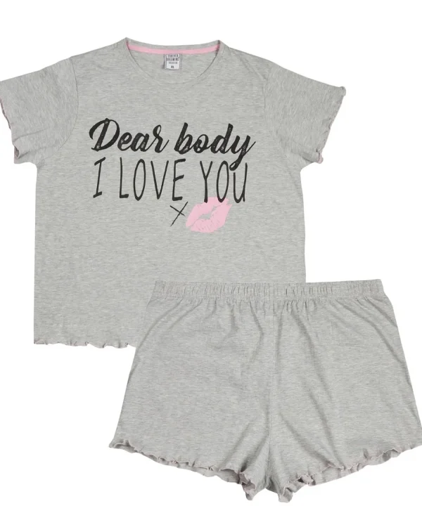 Forever Dreaming Pyjamas | Plus Size 'Dear Body' Short Pyjamas