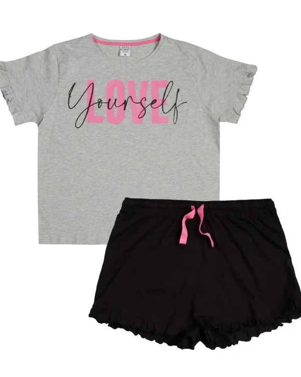 Forever Dreaming Pyjamas | Plus Size 'Love Yourself' Short Pyjamas