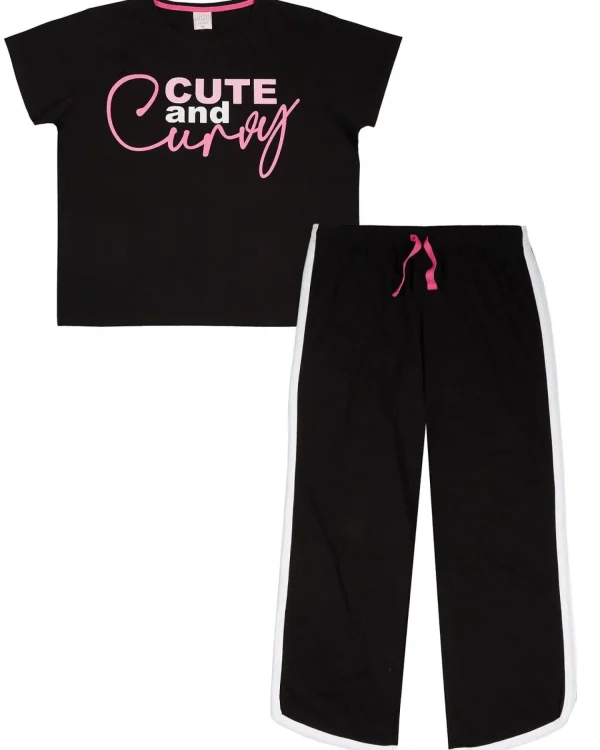 Forever Dreaming Pyjamas | Plus Size 'Cute & Curvy' Long Pyjamas
