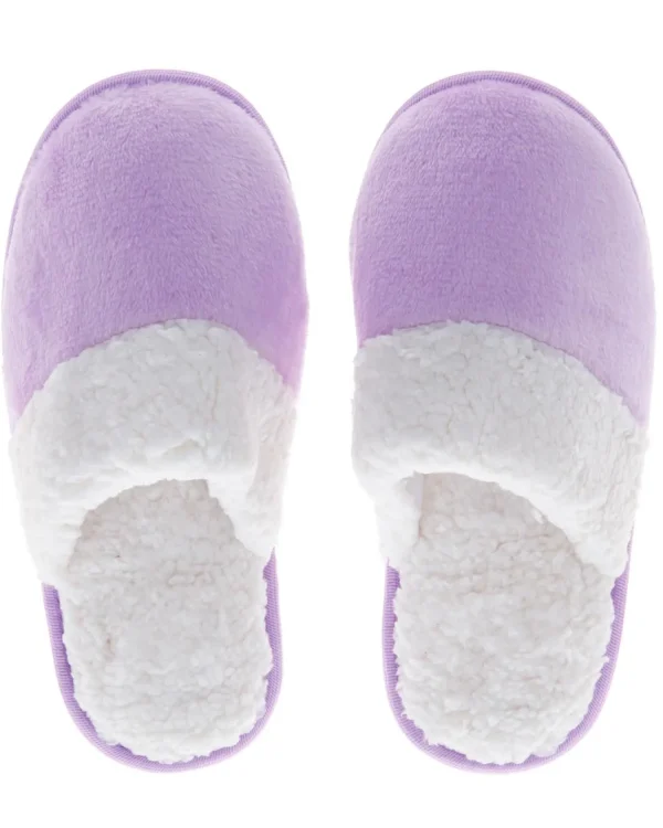 Forever Dreaming Slippers | Shimmer Fleece Slippers - Lilac