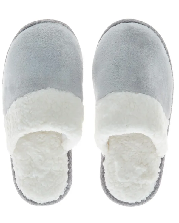 Forever Dreaming Slippers | Shimmer Fleece Slippers - Grey