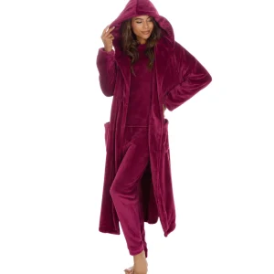 Forever Dreaming Pyjamas | Shimmer Fleece Pyjamas - Burgundy