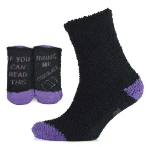 Foxbury Socks | 3 Pairs Womens Novelty Slogan Sole Cosy Socks